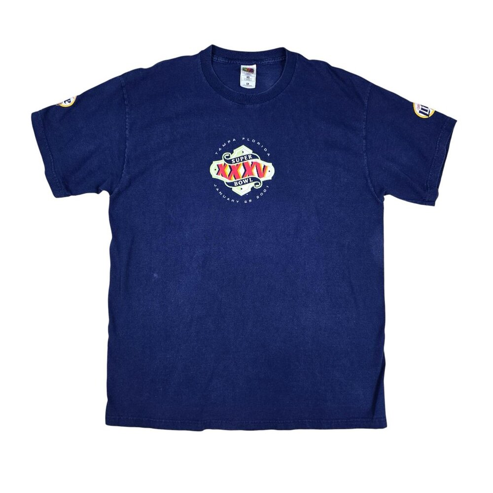 Vintage Super Bowl 35 NFL Tee Mens XL Tampa 2001